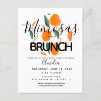 Mimosa Brunch Handgezeichnetes Brautparty