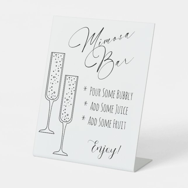 Mimosa Display Sign Sockelschild (Vorderseite)