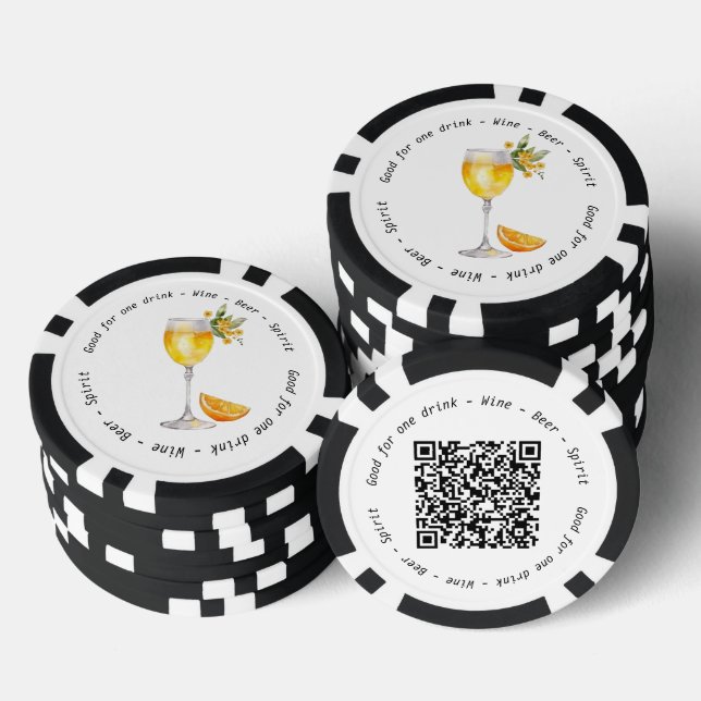 Mimosa Drink Gutschein für moderne Business-Events Pokerchips (Stapel)