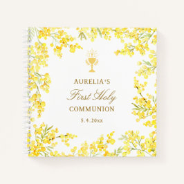 Mimosa First Communion Guest Book Notizbuch