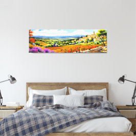 "Mimosa Lumière" weite Landschaft Provence Leinwanddruck