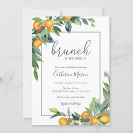 Mimosa Orange Brunch and Bubbly Brautparty Einladung