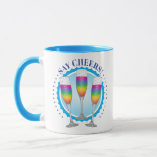 Mimosa Rainbow Champagne Verres Mug