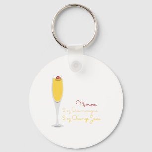 Mimosa-Rezept Schlüsselanhänger