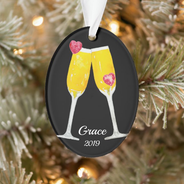 Mimosas Flutes de Toast Personnalisées (Arbre)