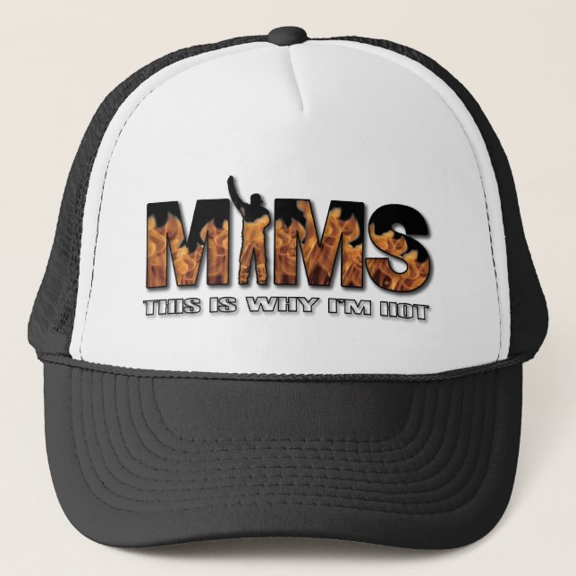 MIMS Hat - Das ist der Grund, warum ich Hot Logo - Truckerkappe (Vorderseite)