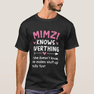 Mimzi kennt alles, was die Vintage Muttertagsgrube T-Shirt