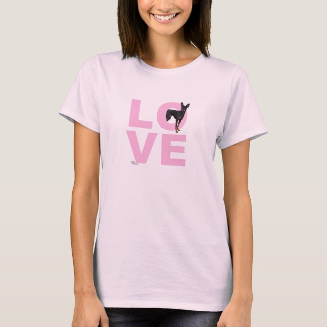 Min Button Liebe T-Shirt (Vorderseite)