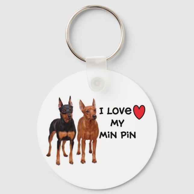 Min Button Schlüsselanhänger (Vorderseite)