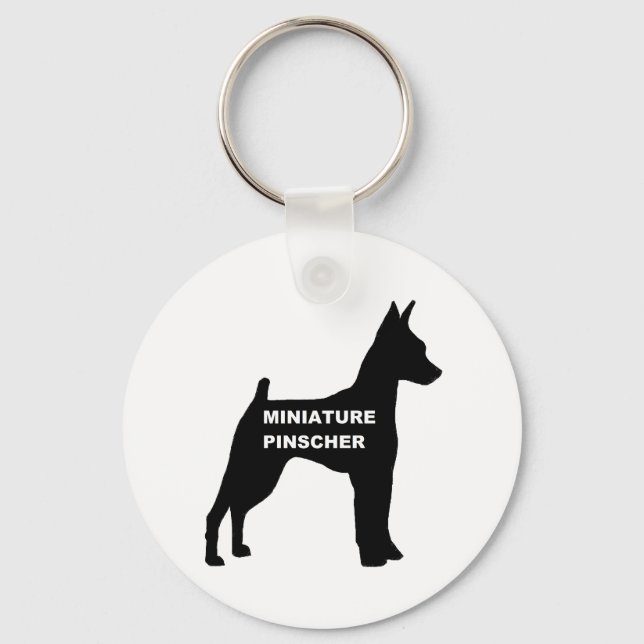 min Button silo name Schlüsselanhänger (Vorderseite)