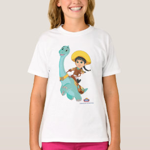 Min & Closing   Happy Cowgirl & Brontosaurus Ride T-Shirt