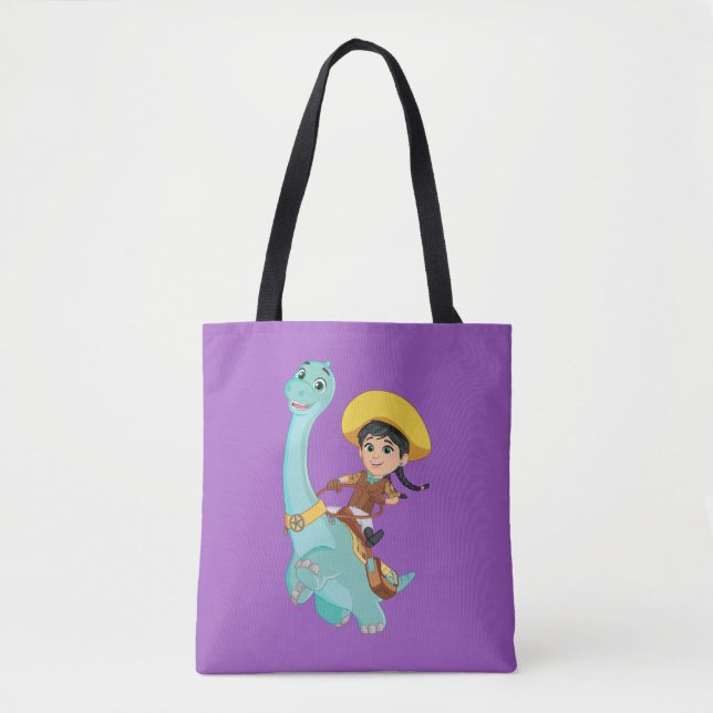 Min & Closing | Happy Cowgirl & Brontosaurus Ride Tasche (Vorderseite)