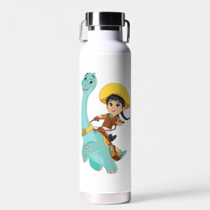 Min & Closing Happy Cowgirl & Brontosaurus Ride Trinkflasche