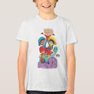 Min mit Dino Ranch Friends Tri-Blend Shirt