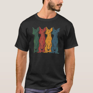 Min Pin Hundebesitzer Haustierbesitzer Hund Retro T-Shirt