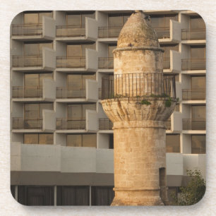 Mina-ret der Jama al-Bahr-Moschee am Wasserufer Getränkeuntersetzer