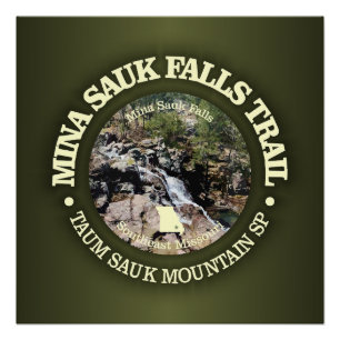 Mina Sauk Falls (rd) Poster