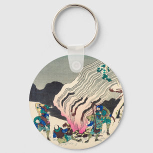 Minamoto no Muneyuki Ason von Katsushika Hokusai Schlüsselanhänger