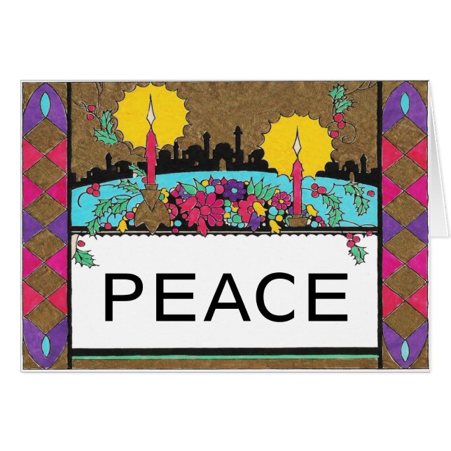 Minaretts & Candles & Holly, etc. (Vorderseite (Horizontal))