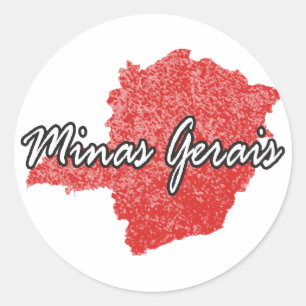 Minas Gerais Runder Aufkleber