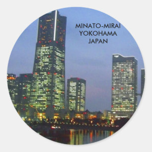 Minatomirai Runder Aufkleber