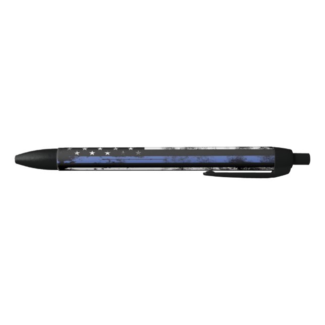 Mince Ligne Bleue Drapeau-Grunge Stylo D'Applicati (Bas)