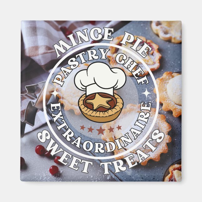 Mince Pie Konditorei Koch Extraordinaire Sweet Lec Magnet (Vorne)