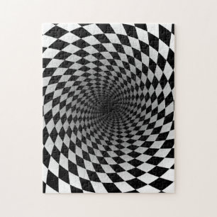 Mind Bending Black and White Optical Illusion