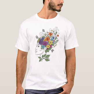 Mind Bloom – Blumen wachsen aus dem Kopf T-Shirt