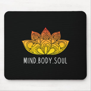 Mind Body Soul Women Meditation Graphic Ideas Mousepad