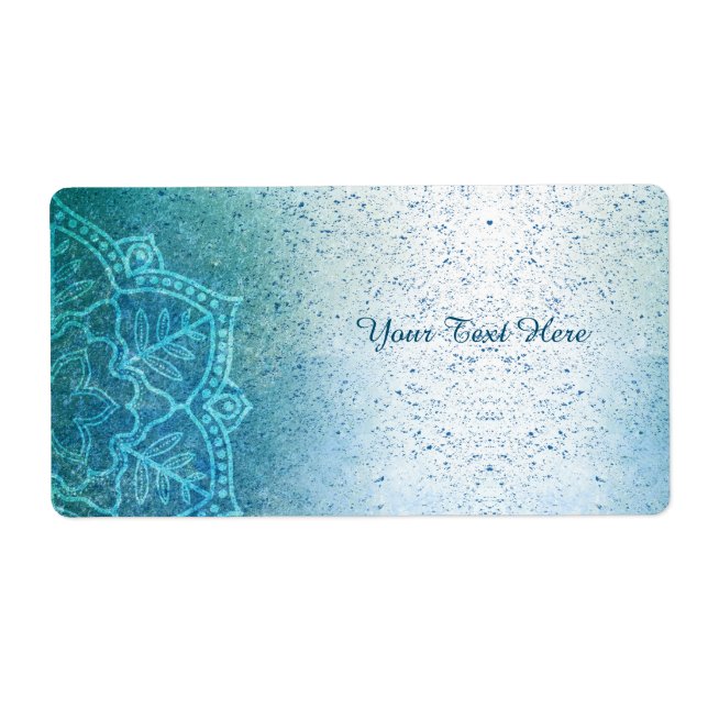 Mind Body Spirit Mandala Stationary Label (Vorne)