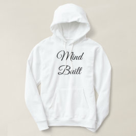 Mind Built Life Shaped Herren Babyweißer Kapuzenpu Hoodie
