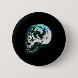 Mind Controller Schädel Gaming Gamer Männer Jungen Button