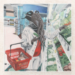 Mind Flayer Grocery Shopping Fantasy Glass Unterse Glasuntersetzer