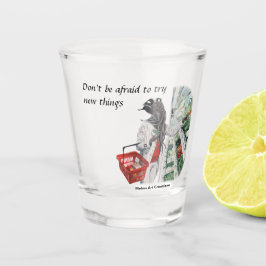 Mind Flayer Grocery Shopping Fantasy Shot Glass Schnapsglas
