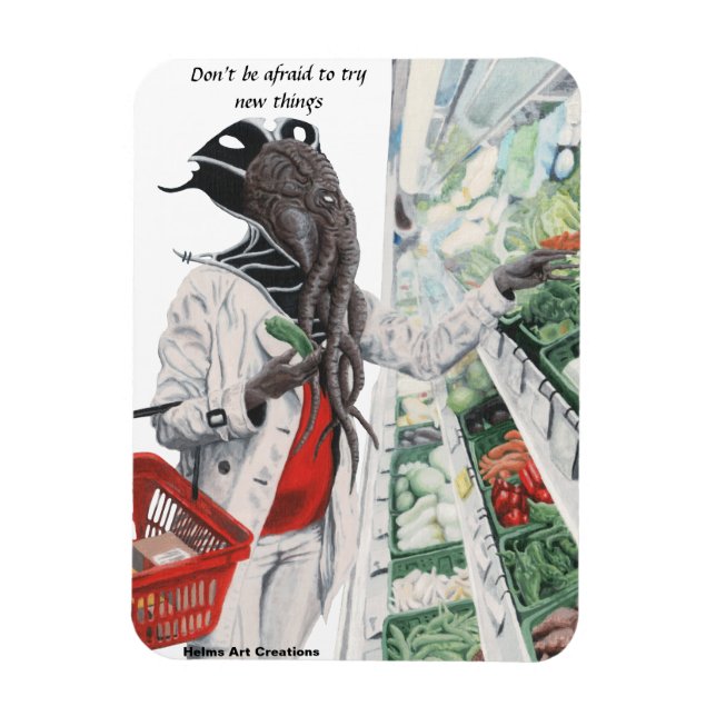 Mind Flayer Lebensmittelgeschäft Kühlschrank Magne Magnet (Vertikal)