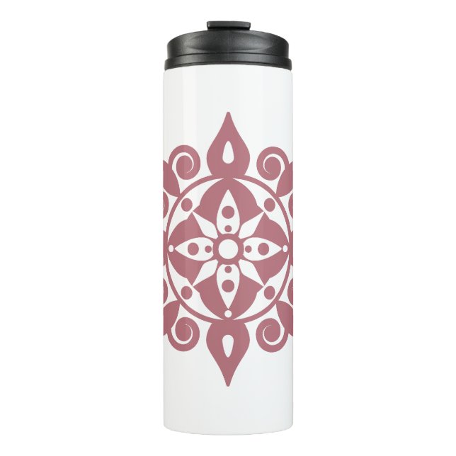 Mind fresh Mandala Design Thermosbecher (Vorderseite)