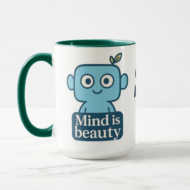 Mind ist Beauty Motivierend Tasse (Links)