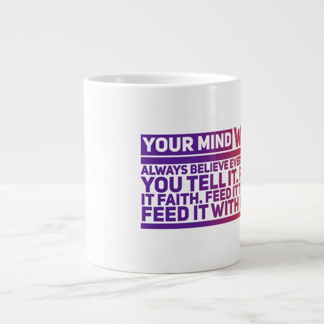 Mind Jumbo Tasse (Vorderseite)