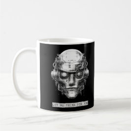 Mind Kontrolle Cyberpunk Robot Kaffeetasse