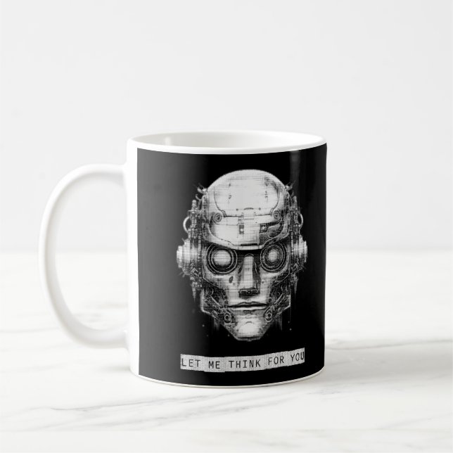 Mind Kontrolle Cyberpunk Robot Kaffeetasse (Links)