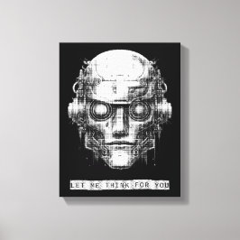 Mind Kontrolle Cyberpunk Robot Leinwanddruck