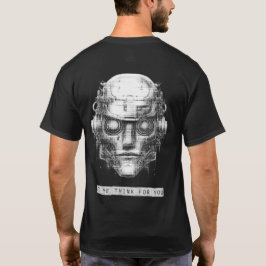 Mind Kontrolle Cyberpunk Roboter Front & Back T-Shirt