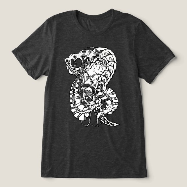 Mind Melting Surrealist Abstrakt Moderne Kunst Tri-Blend Shirt (Design Vorderseite)