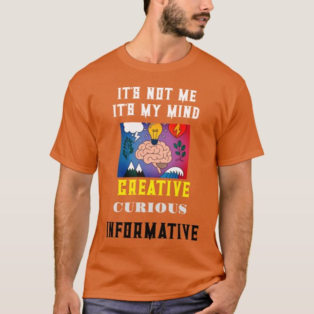 Mind Men's Basic T-Shirt avec citations motivantes (Devant)