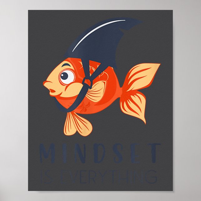 Mind Set Is Everything Insration Funny  Poster (Vorne)