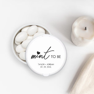 Mind to Be Minimalistisch Script Gastgeschenk Hoch Runder Aufkleber