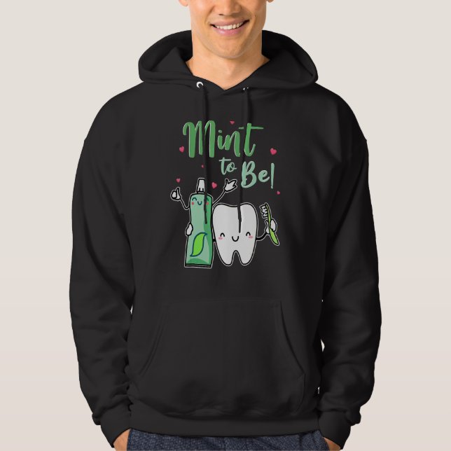 Mind to Funny Toothpaste & Tooth Dentist Valent Hoodie (Vorderseite)