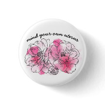 mind your own uterus (pink flowers)