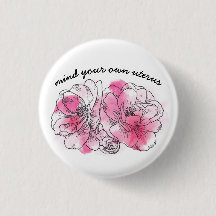 mind your own uterus (pink flowers)
